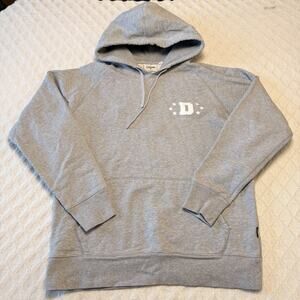 DQM Hoodie Mens XL Daves Quality Meat Sweatshirt Skate Shop Skateboard Gray